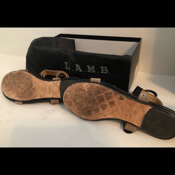 L.A.M.B “Indee” G8107 Blktpe toe sandal - Picture 11 of 16